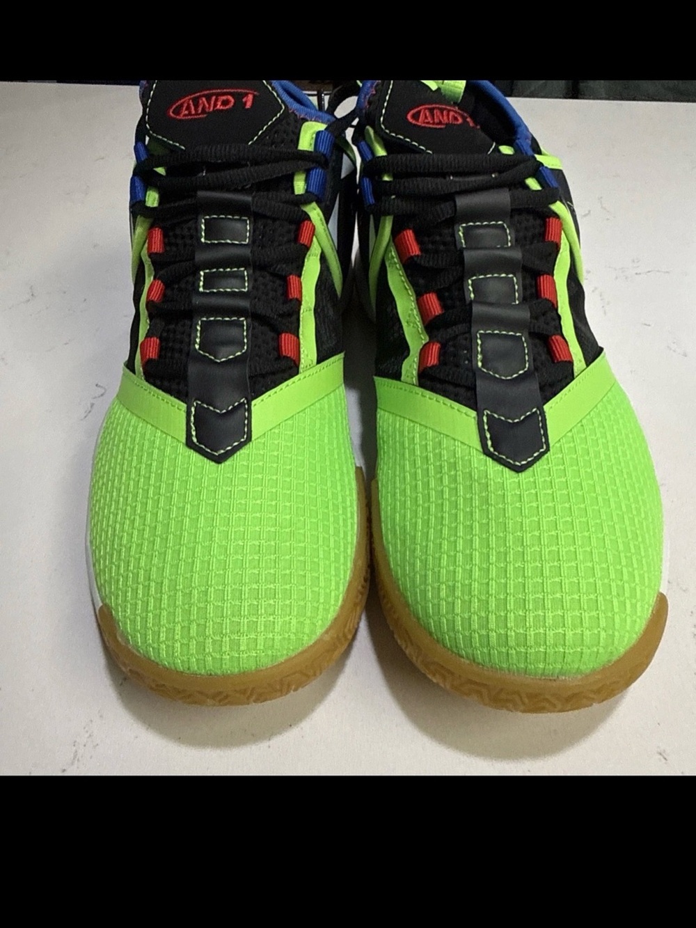 AND1 CHARGE HIGH VOLT MEN'S Basketball SNEAKERS Shoes ATTACK BLACK/VOLT Size 8.5